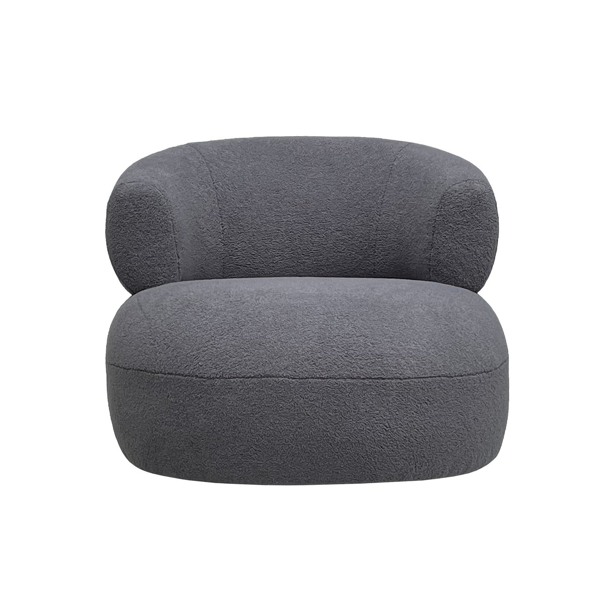 Luna Boucle Occasional Chair - Grey