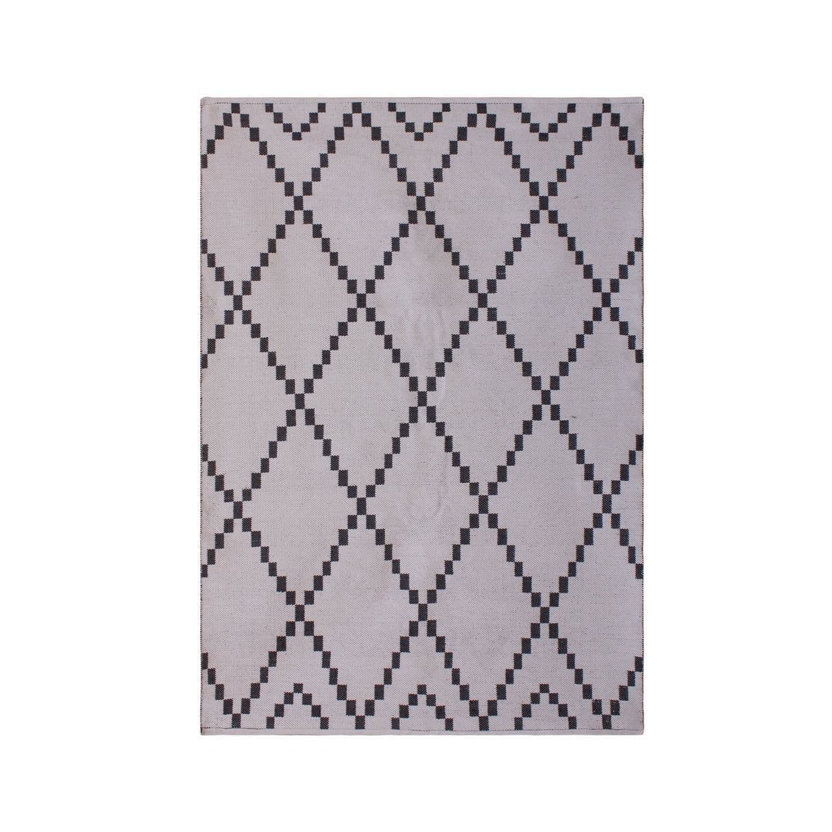 Laridel Jacquard Woven Charcoal & Ivory PET Rug - 160x230cm