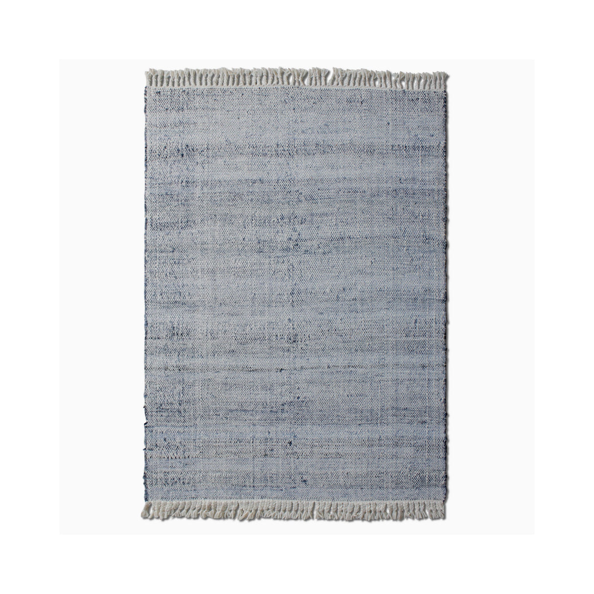 Ernad Hand Woven Grey & Cream Denim Wool Rug - 160x230cm