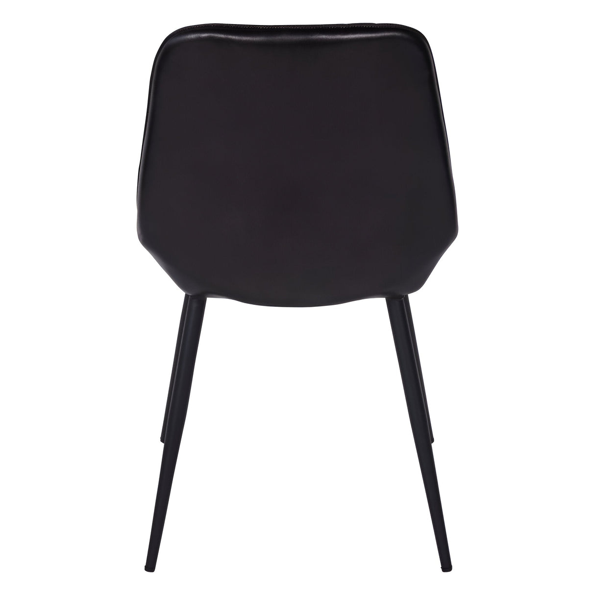 Pair of Pembroke Leather Dining Chairs - Dark Grey