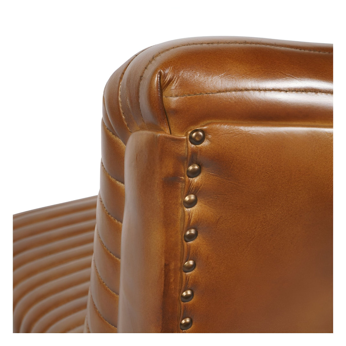 Trinity Leather Occasional Chair - Cognac Brown