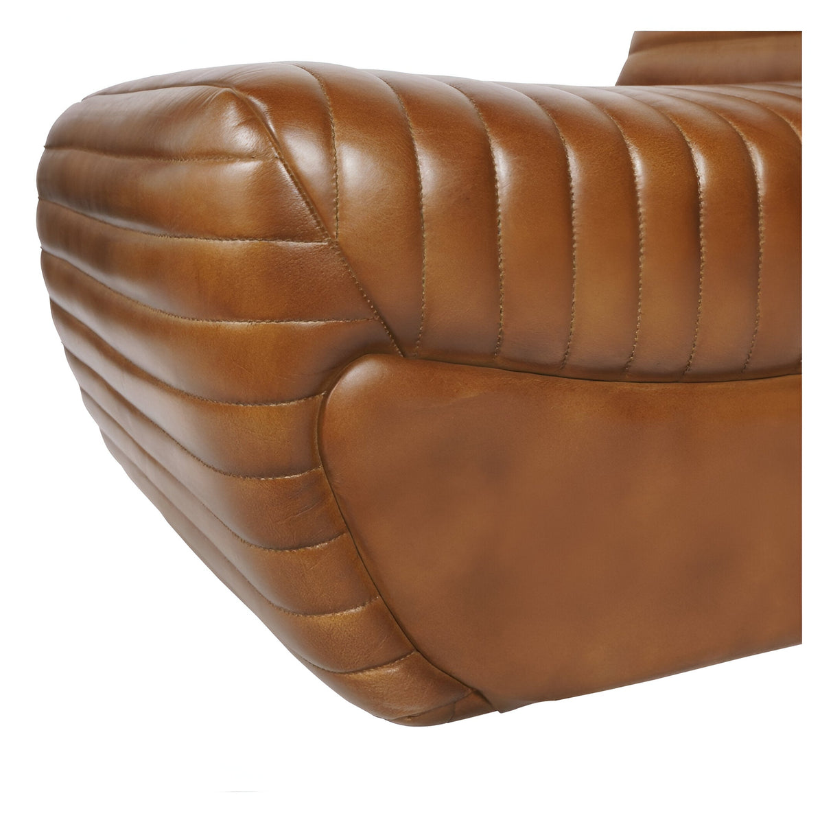 Trinity Leather Occasional Chair - Cognac Brown