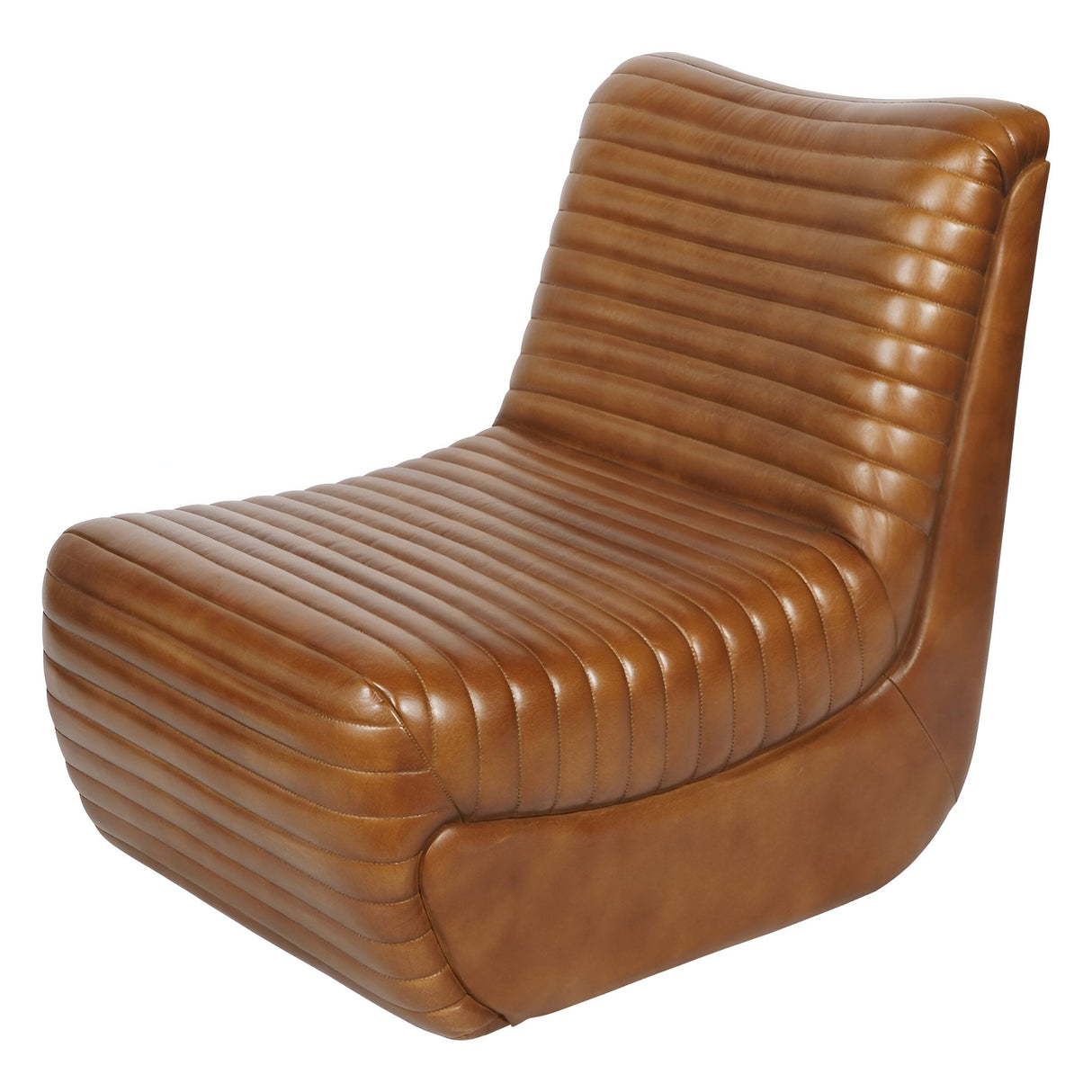 Trinity Leather Occasional Chair - Cognac Brown