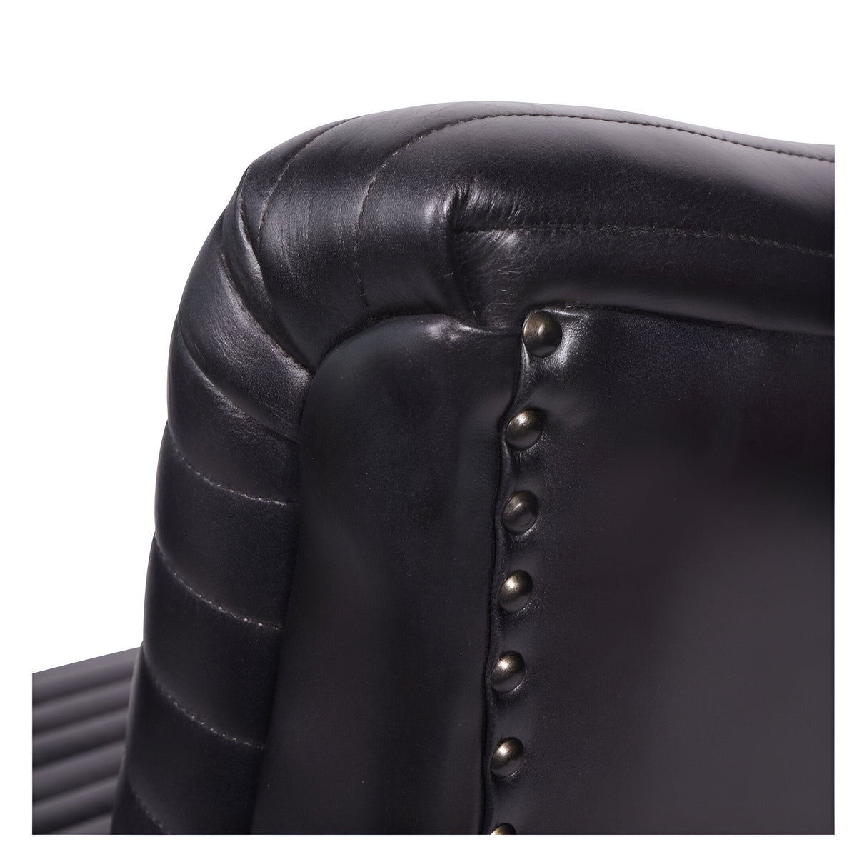 Trinity Leather Occasional Chair - Dark Grey