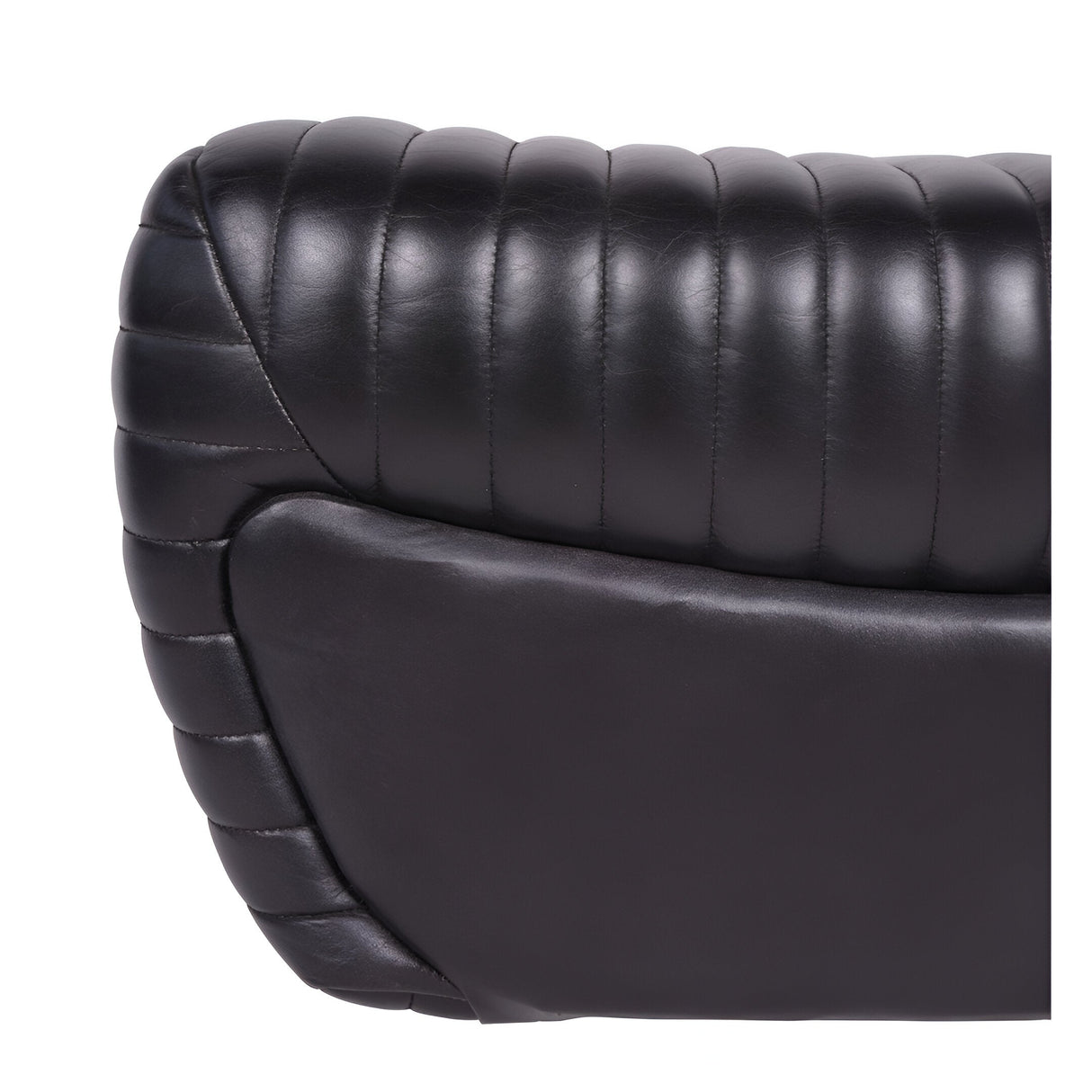 Trinity Leather Occasional Chair - Dark Grey