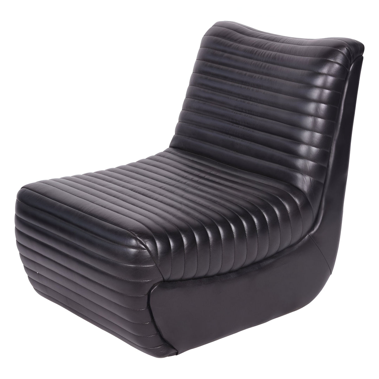 Trinity Leather Occasional Chair - Dark Grey