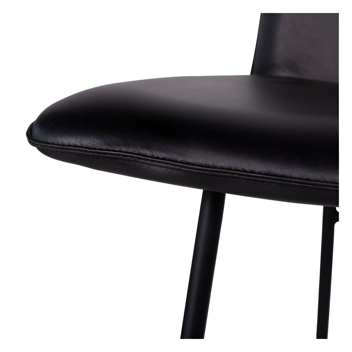 Pair of Robinson Leather Bar Stools - Dark Grey