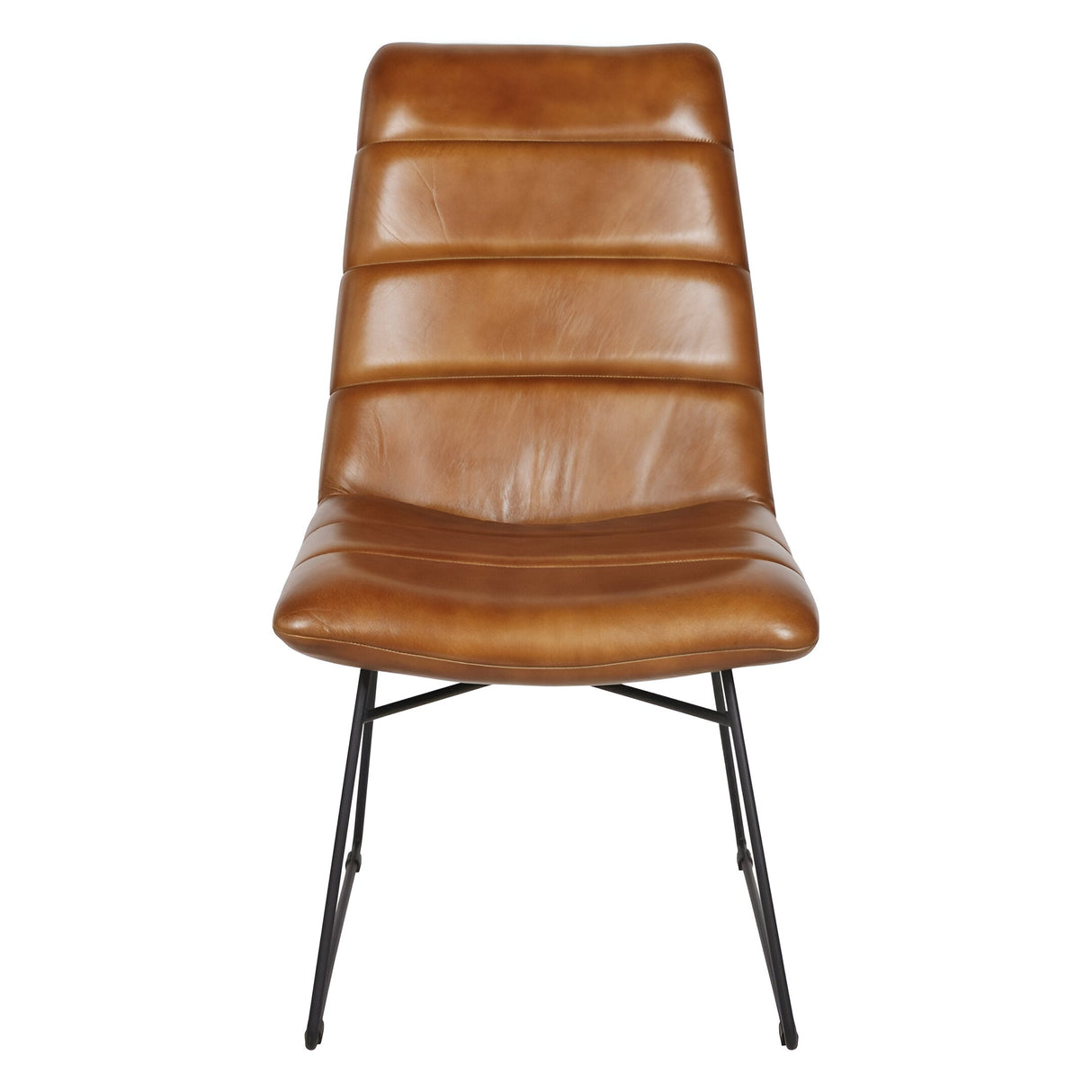 Arthur Leather Chair - Cognac Brown