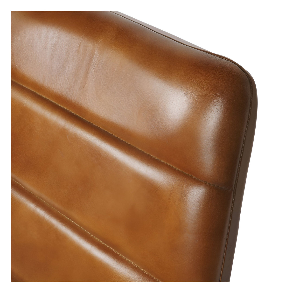 Arthur Leather Chair - Cognac Brown