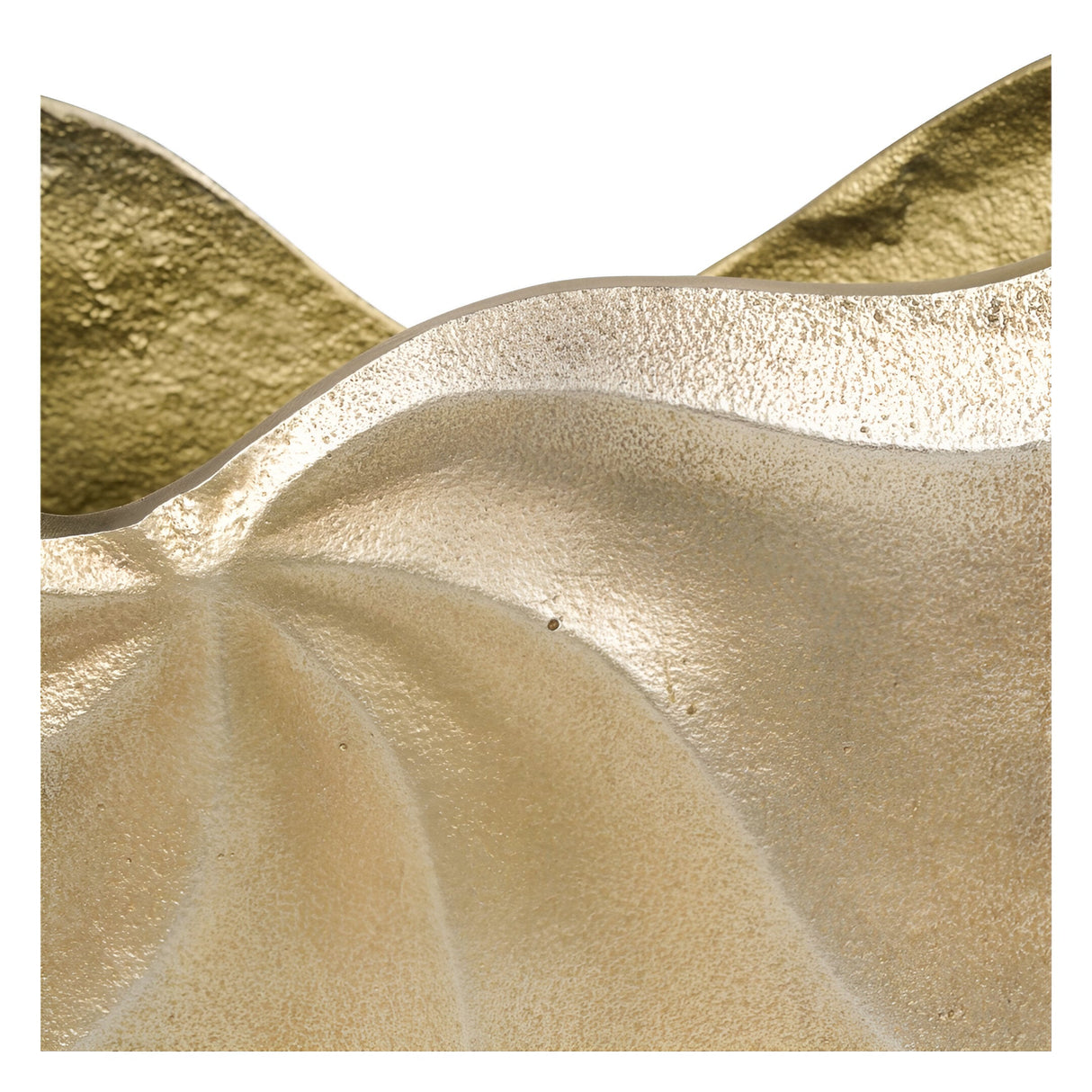 Cast Aluminium Swirl Texture Vase - Matt Silver