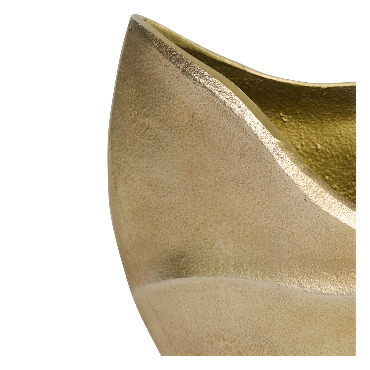 Cast Aluminium Swirl Texture Vase - Matt Silver