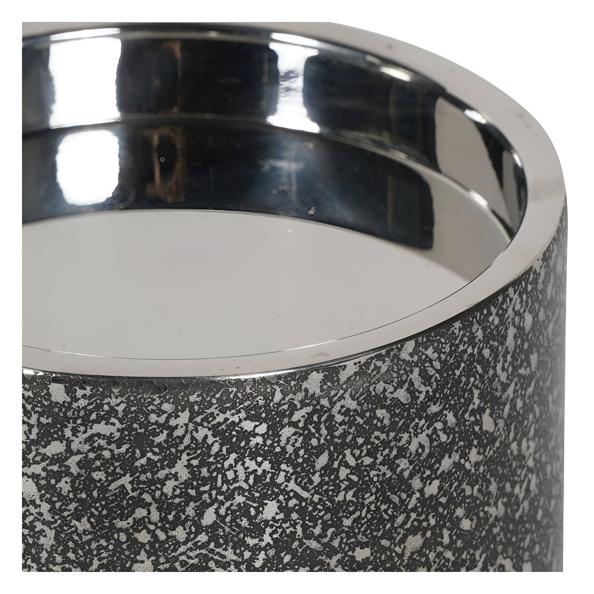 Small Pillar Candle Holder 15cm - Dusky Grey