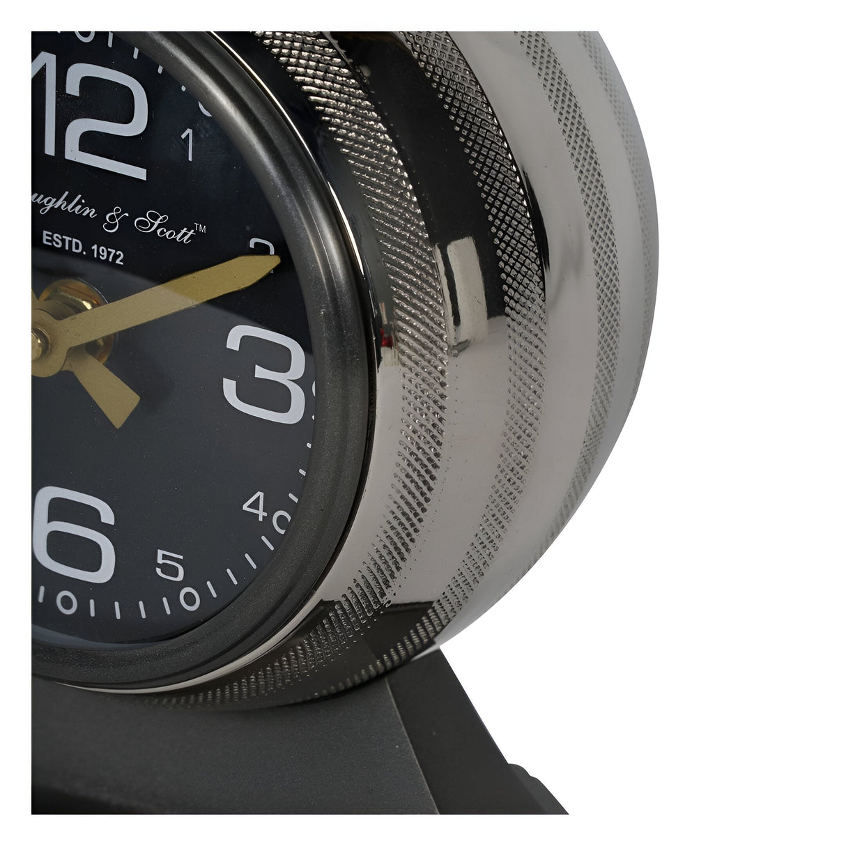 Aviation Small Mantel Clock 15cm - Black & Gold