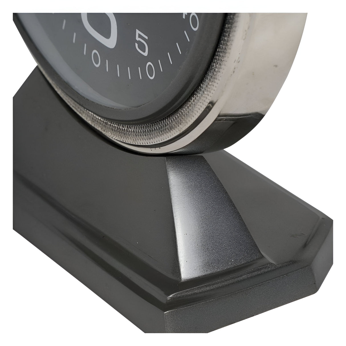 Aviation Large Mantel Clock 32cm - Black & Gold