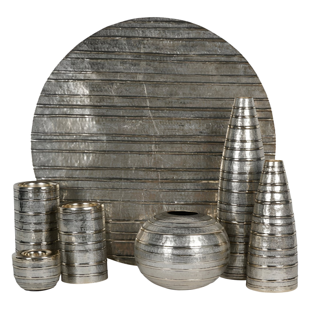 Gilver Rings Large Vase - Gold Silver