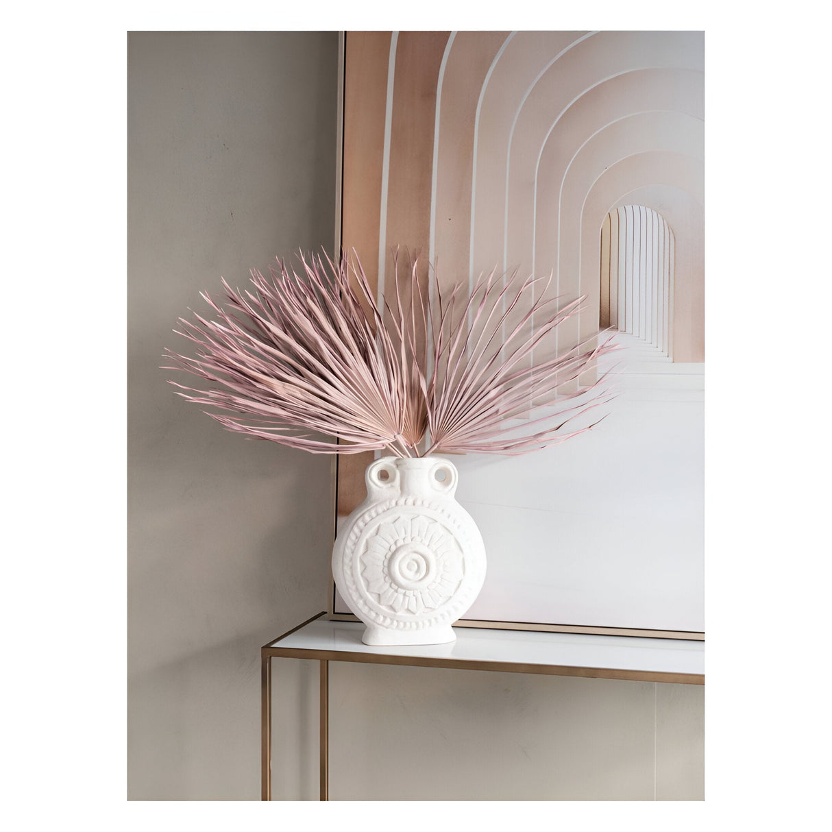 Sand Textured Vase - Off-White