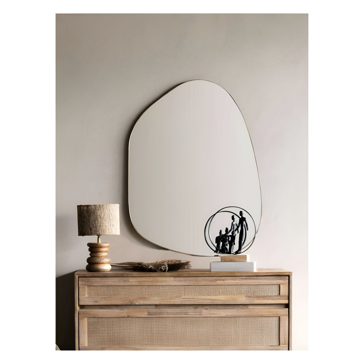 Family Bond On Wooden Stand Figurine - 27cm