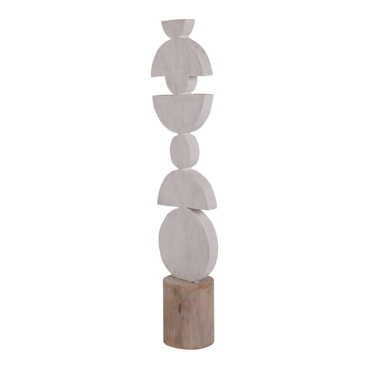 White Wooden Totem Large - 64cm