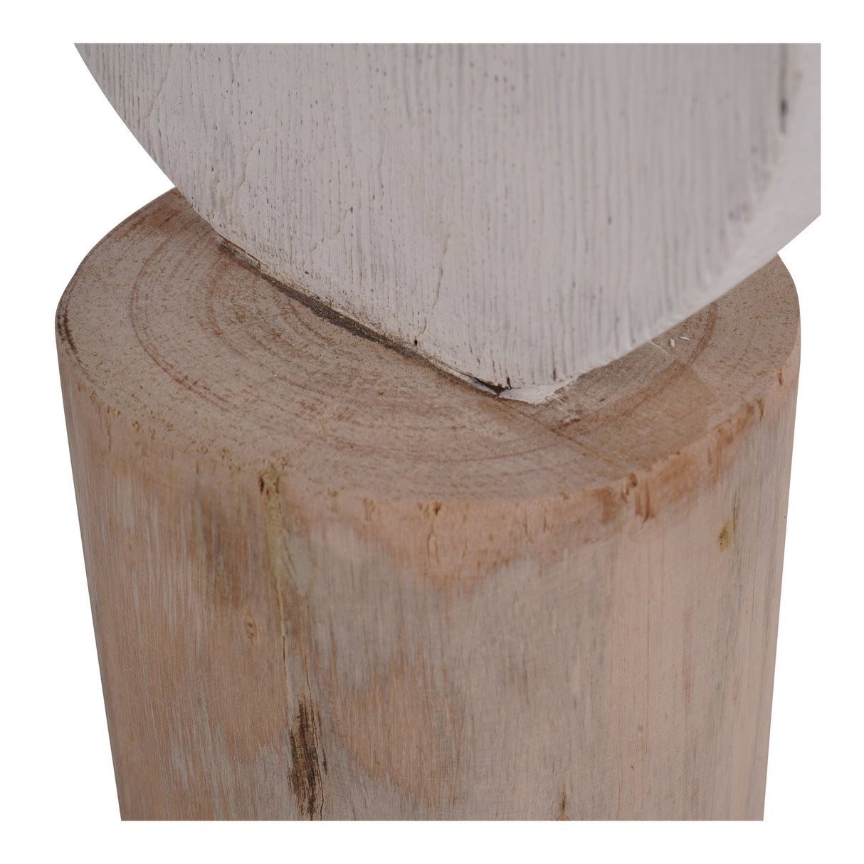 White Wooden Totem Large - 64cm