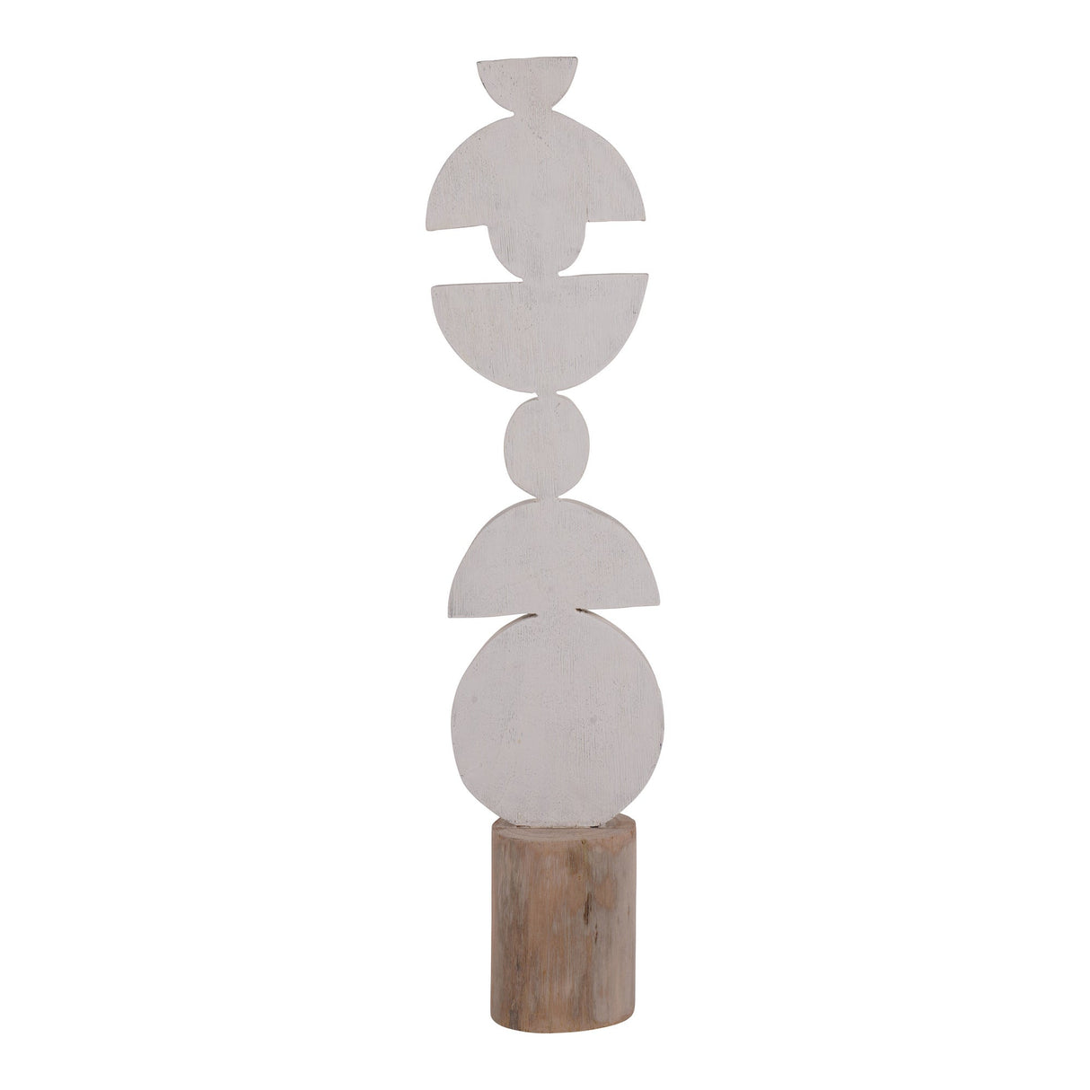 White Wooden Totem Large - 64cm