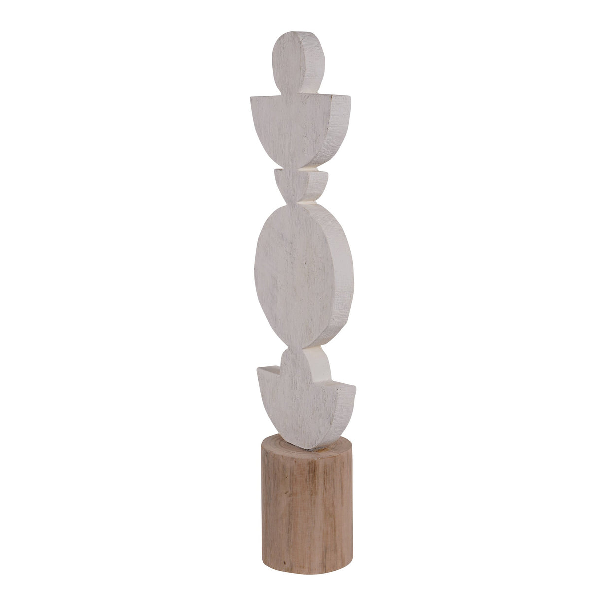 White Wooden Totem Small - 56cm