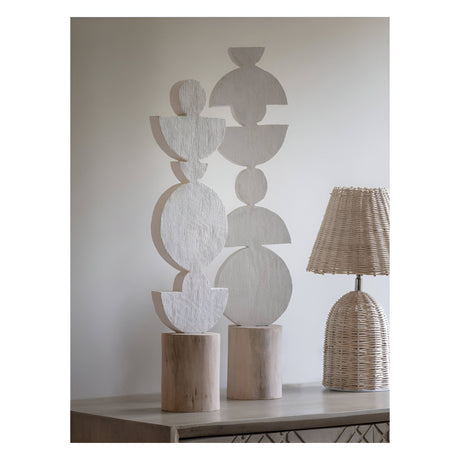 White Wooden Totem Small - 56cm