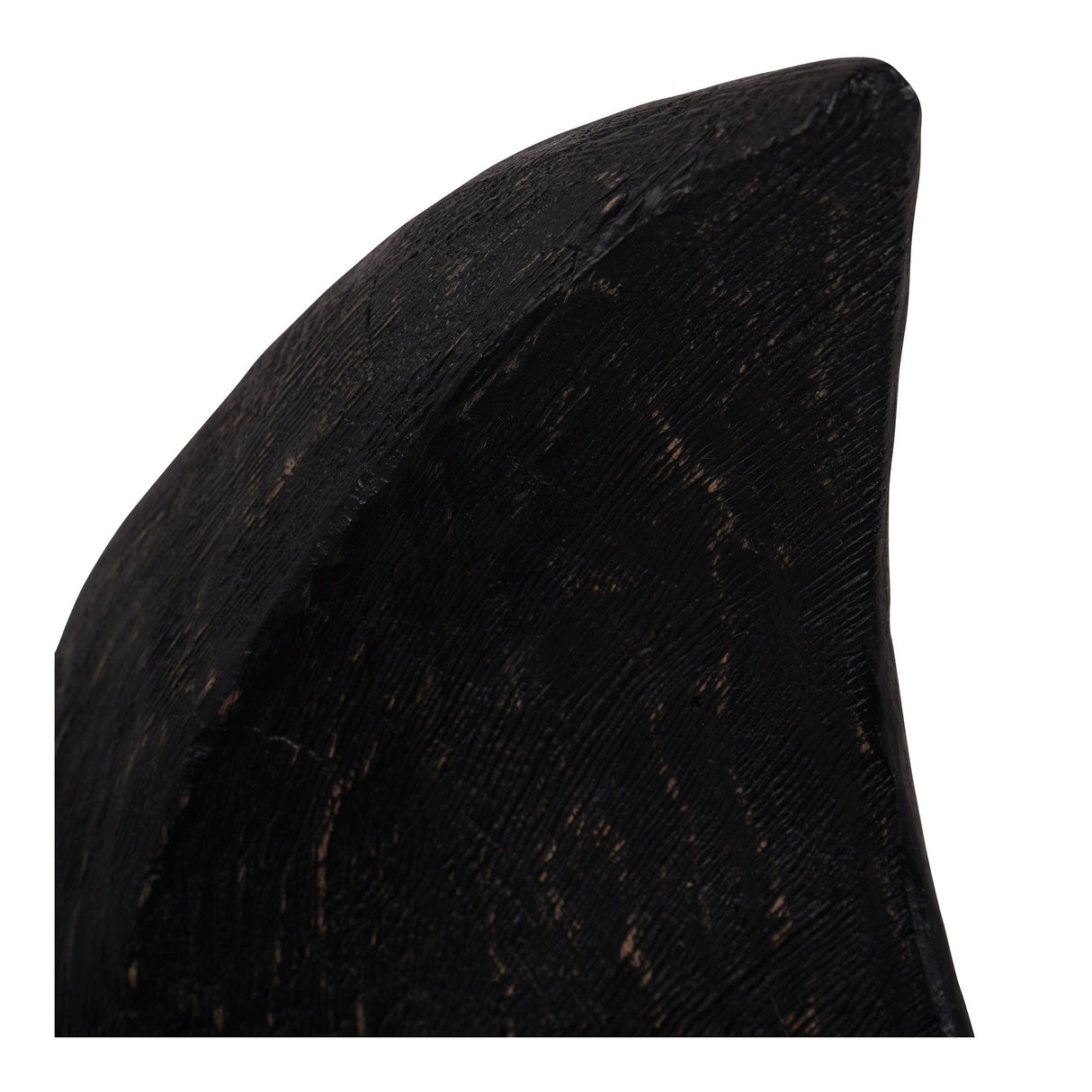 Hand Carved Solid Wood Black Figurine - 34cm