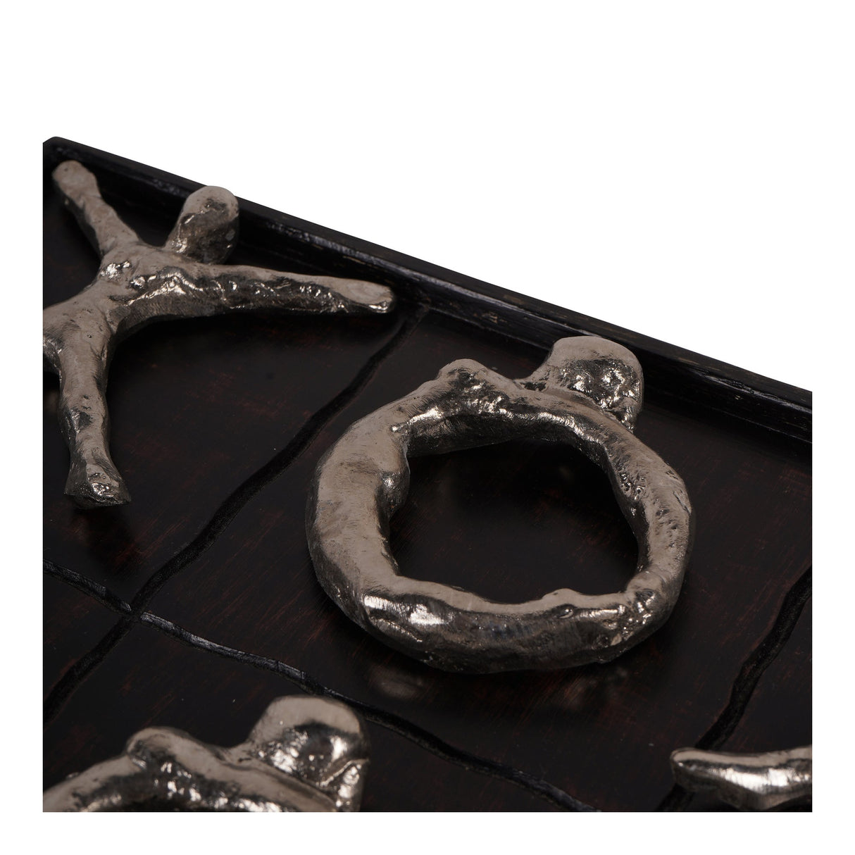 Human Form Noughts & Crosses - Black & Silver