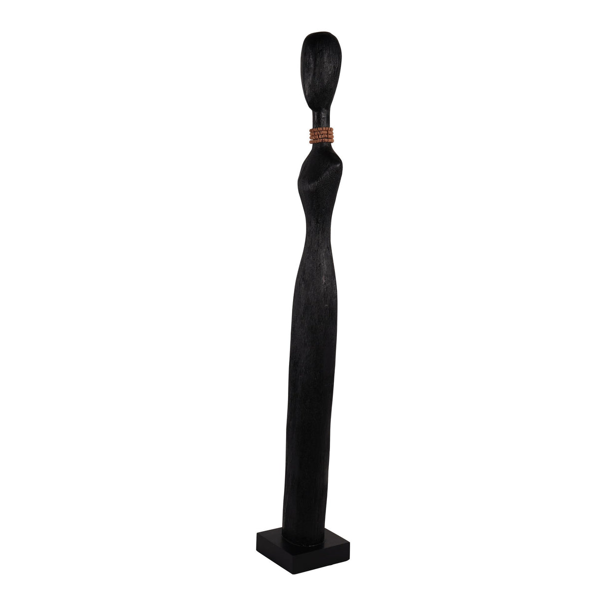 Abstract Female Black Large Sculpture - 87cm