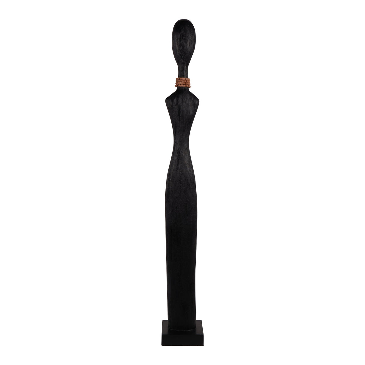 Abstract Female Black Large Sculpture - 87cm