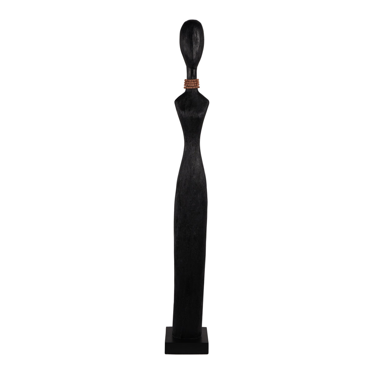 Abstract Female Black Large Sculpture - 87cm