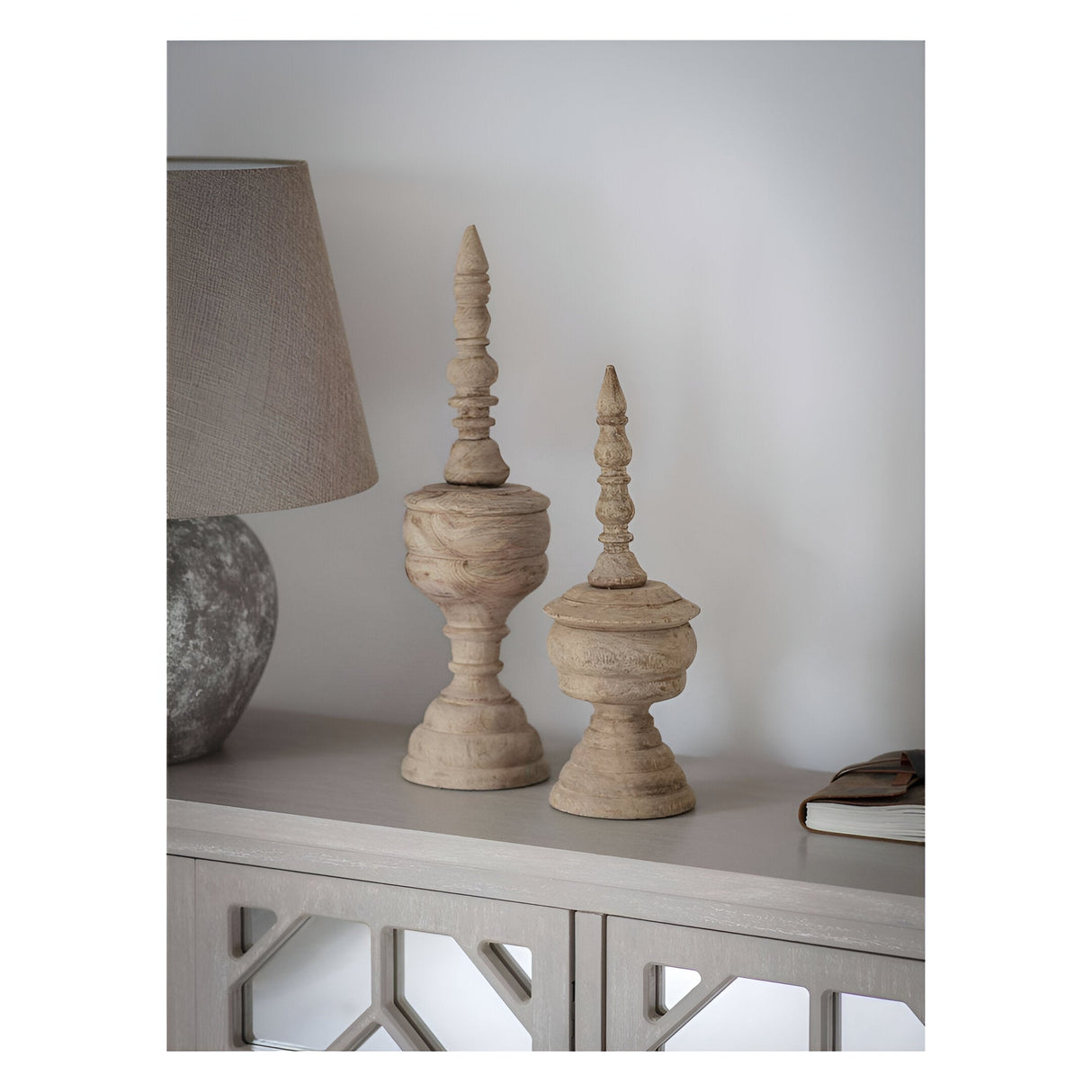 Hand Carved Large Wooden Figurine - 54cm