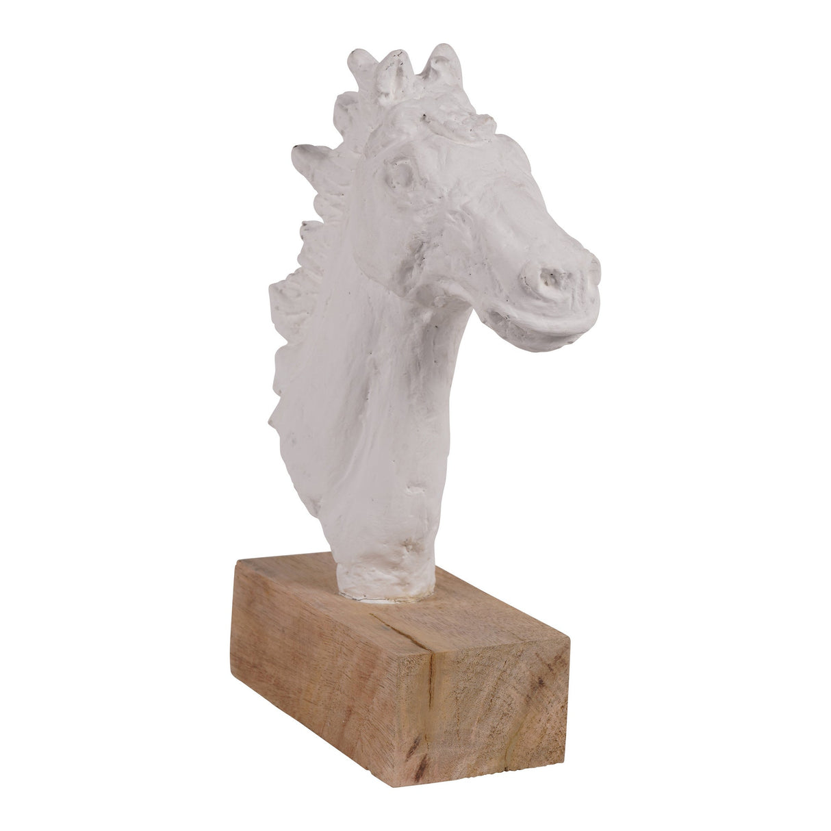 Abstract Carved Horse Figurine - 27.5cm