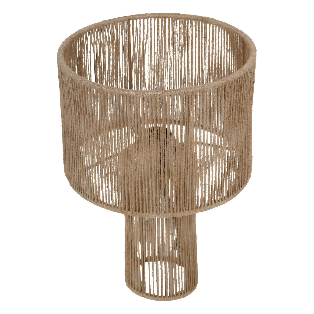 Natrang Mini Table Lamp - Brown With Jute Shade