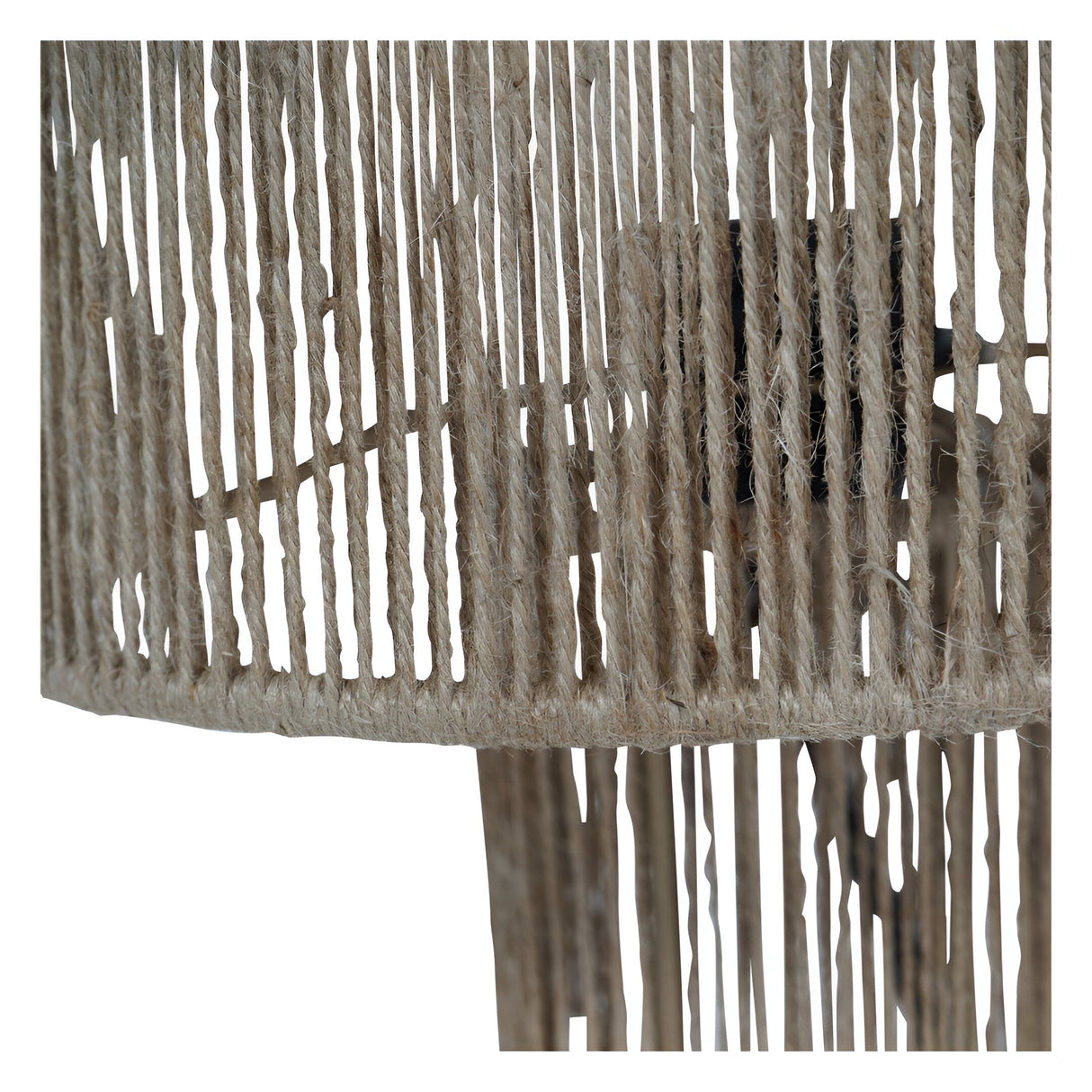 Natrang Mini Table Lamp - Brown With Jute Shade