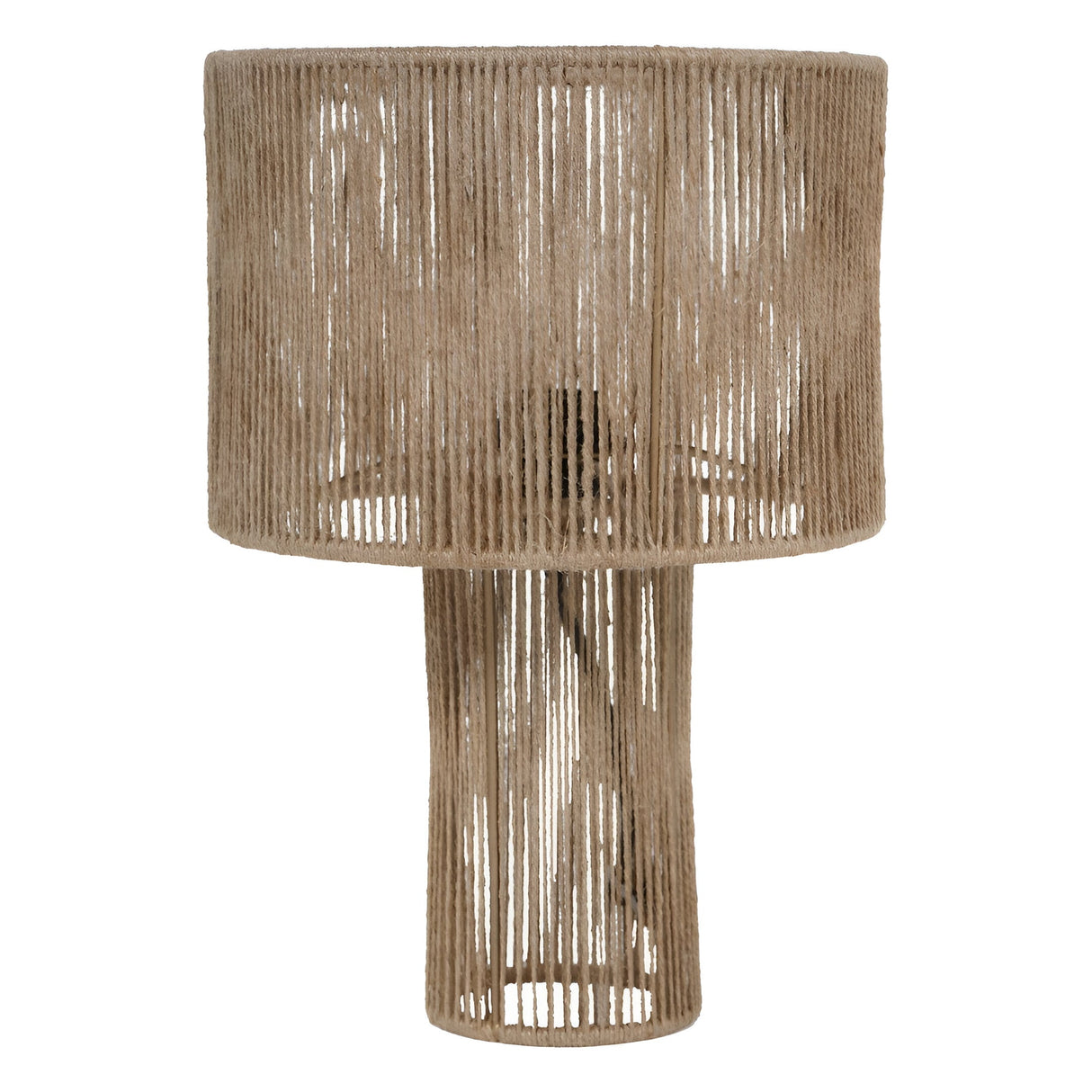 Natrang Mini Table Lamp - Brown With Jute Shade
