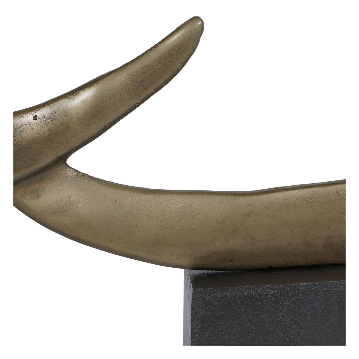 Isla Small Textured Brass Aluminium Abstract Sculpture - 83cm