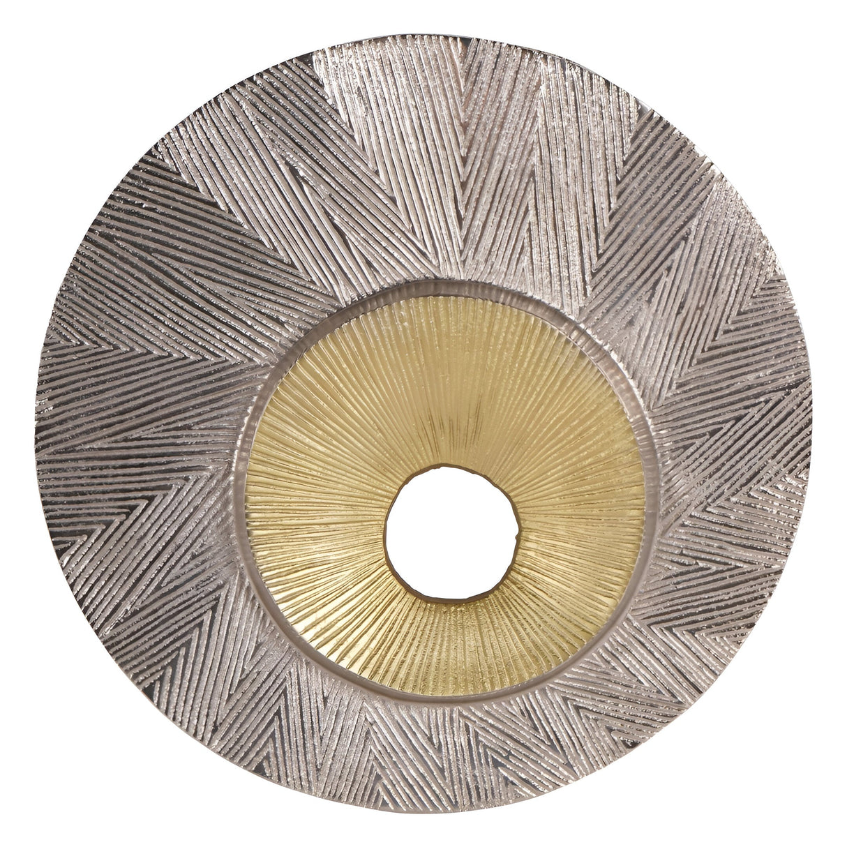 Bergen Nickel Aluminium Wall Art - 38cm