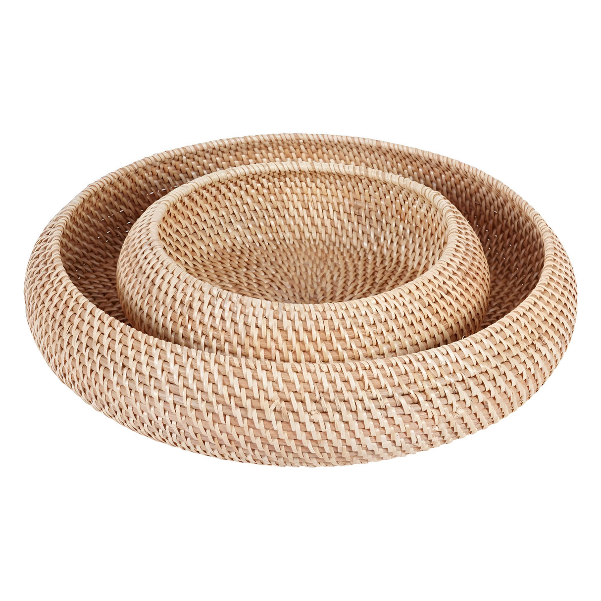 Halong Set of 2 Circular Storage Baskets - Natural