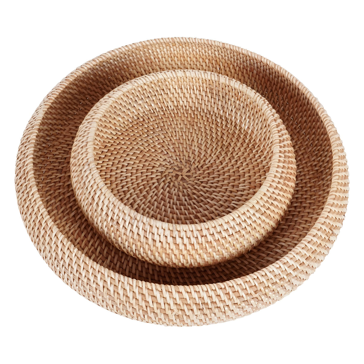 Halong Set of 2 Circular Storage Baskets - Natural