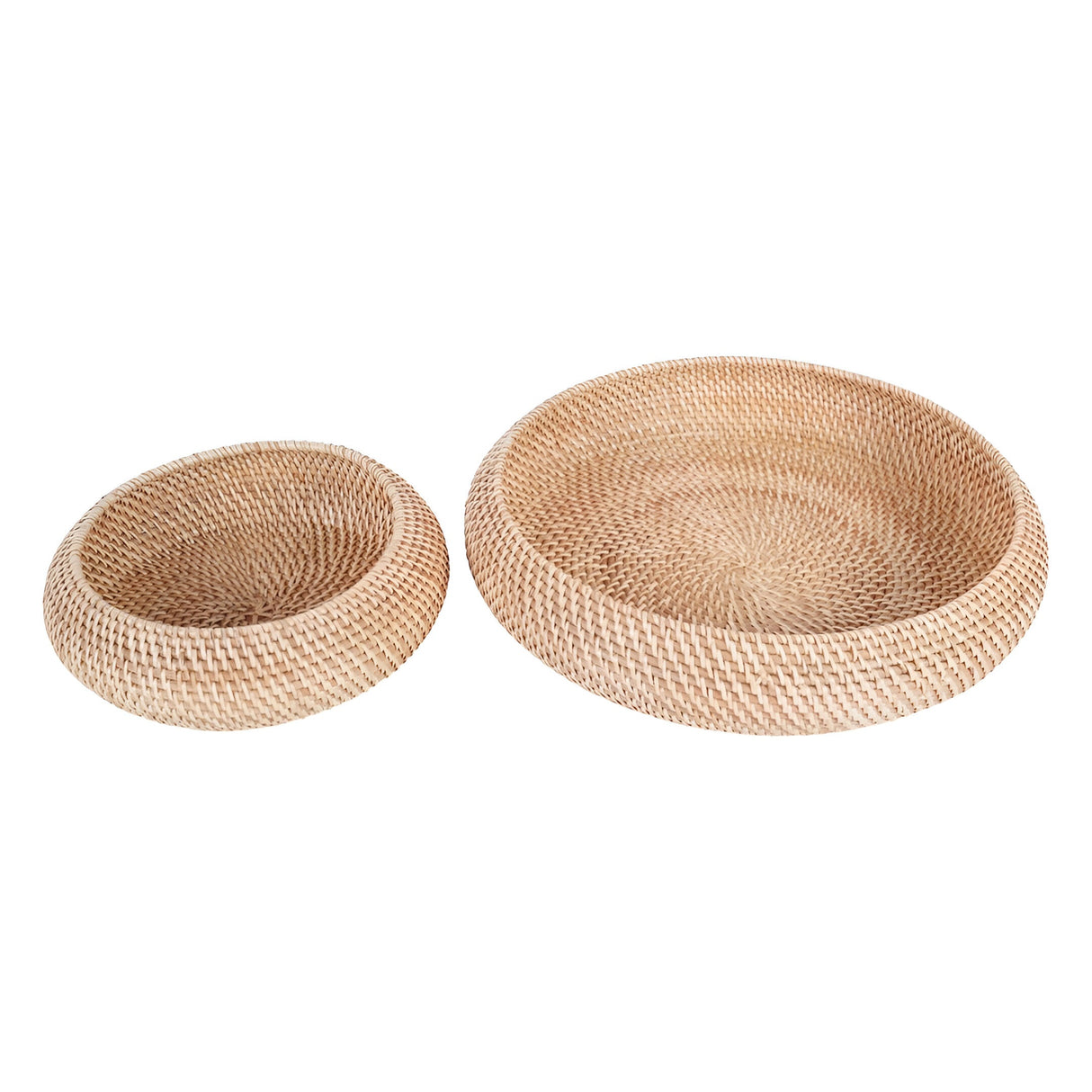 Halong Set of 2 Circular Storage Baskets - Natural