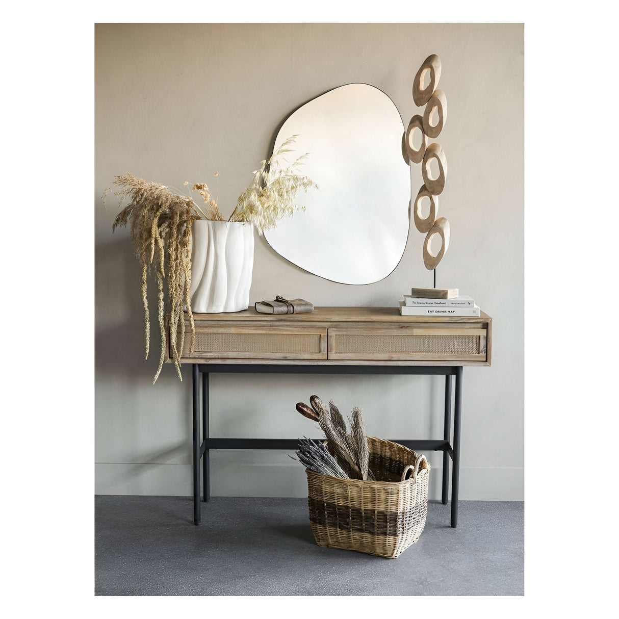 Halong Set of 2 Square Storage Baskets - Natural