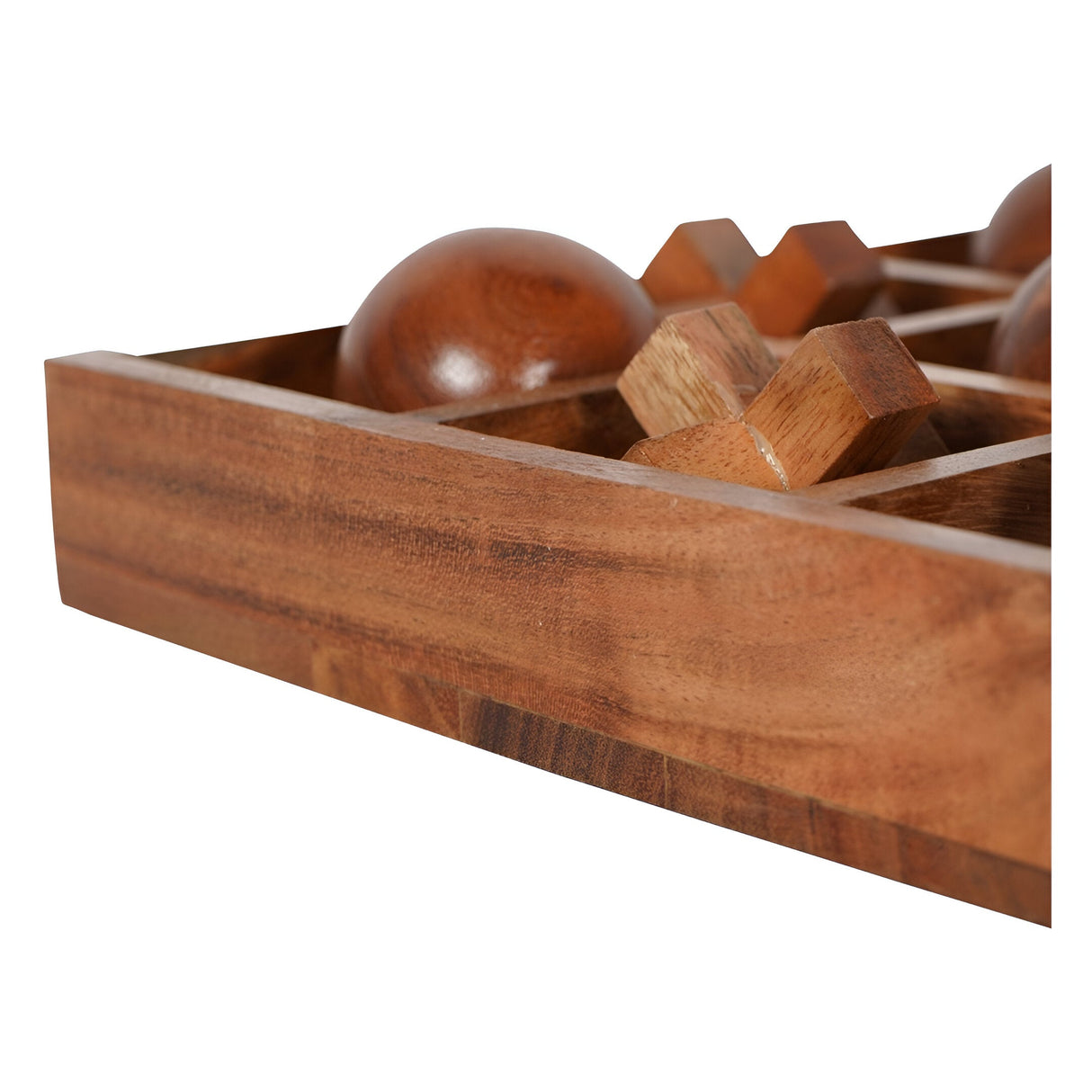 Belben Wooden Noughts & Crosses Game - Brown