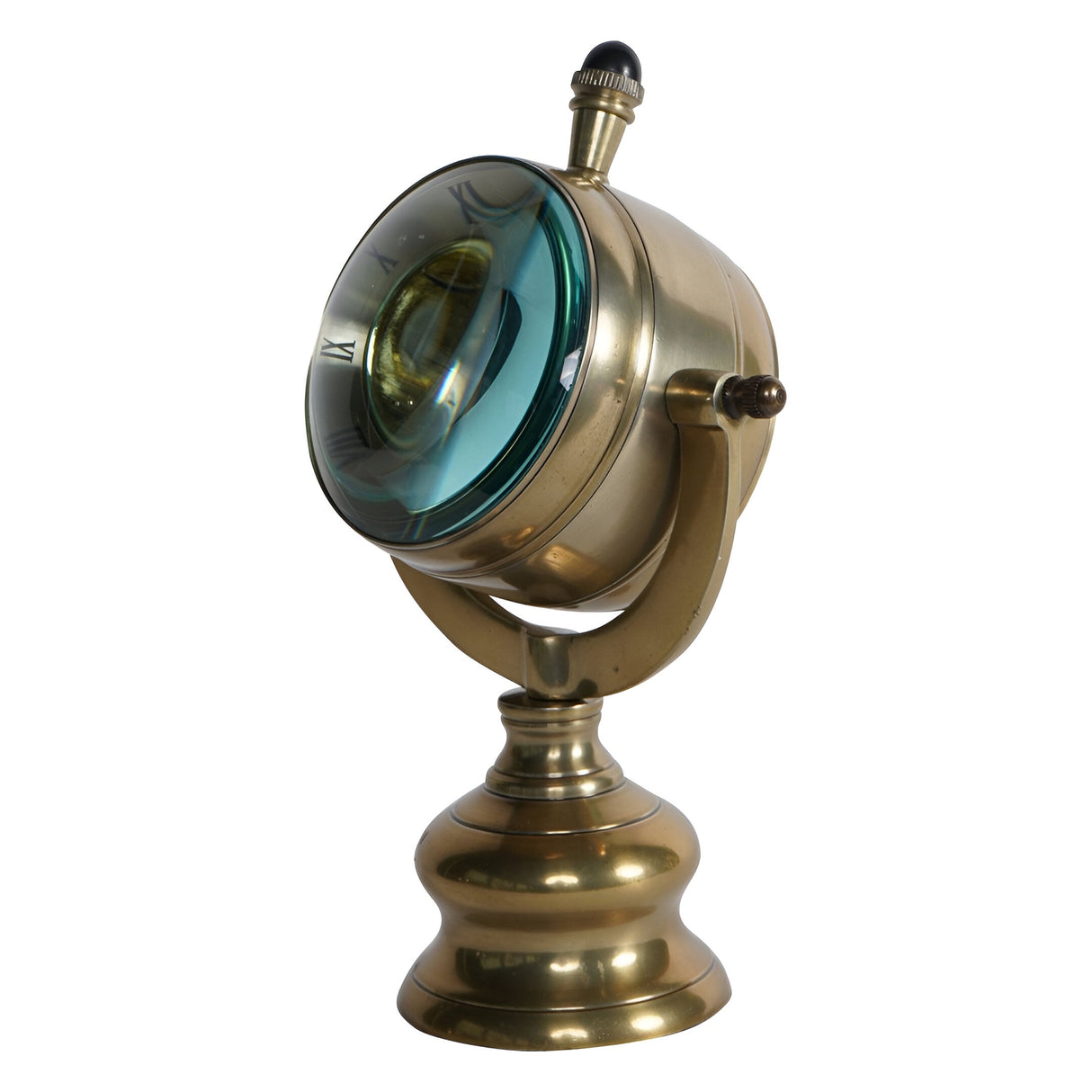 Columbia Mantel Clock - Antique Brass