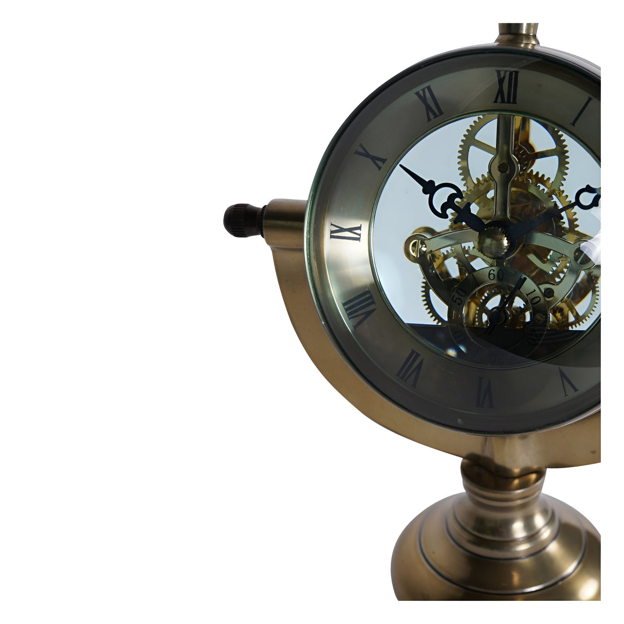 Columbia Mantel Clock - Antique Brass
