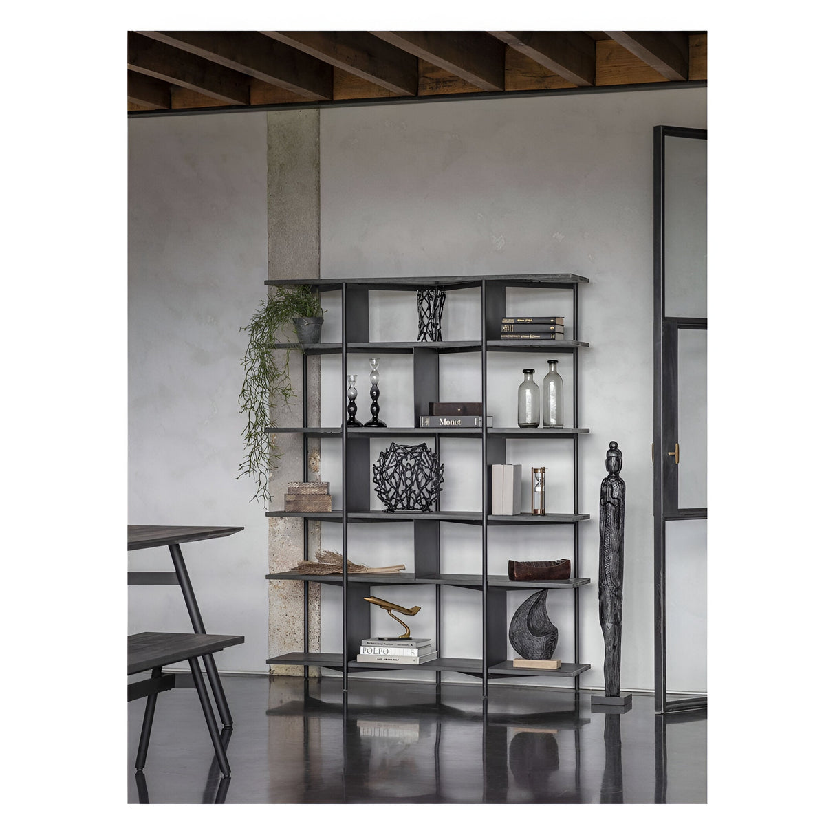 Columbia Large Domino Set In Curved Tray - Black