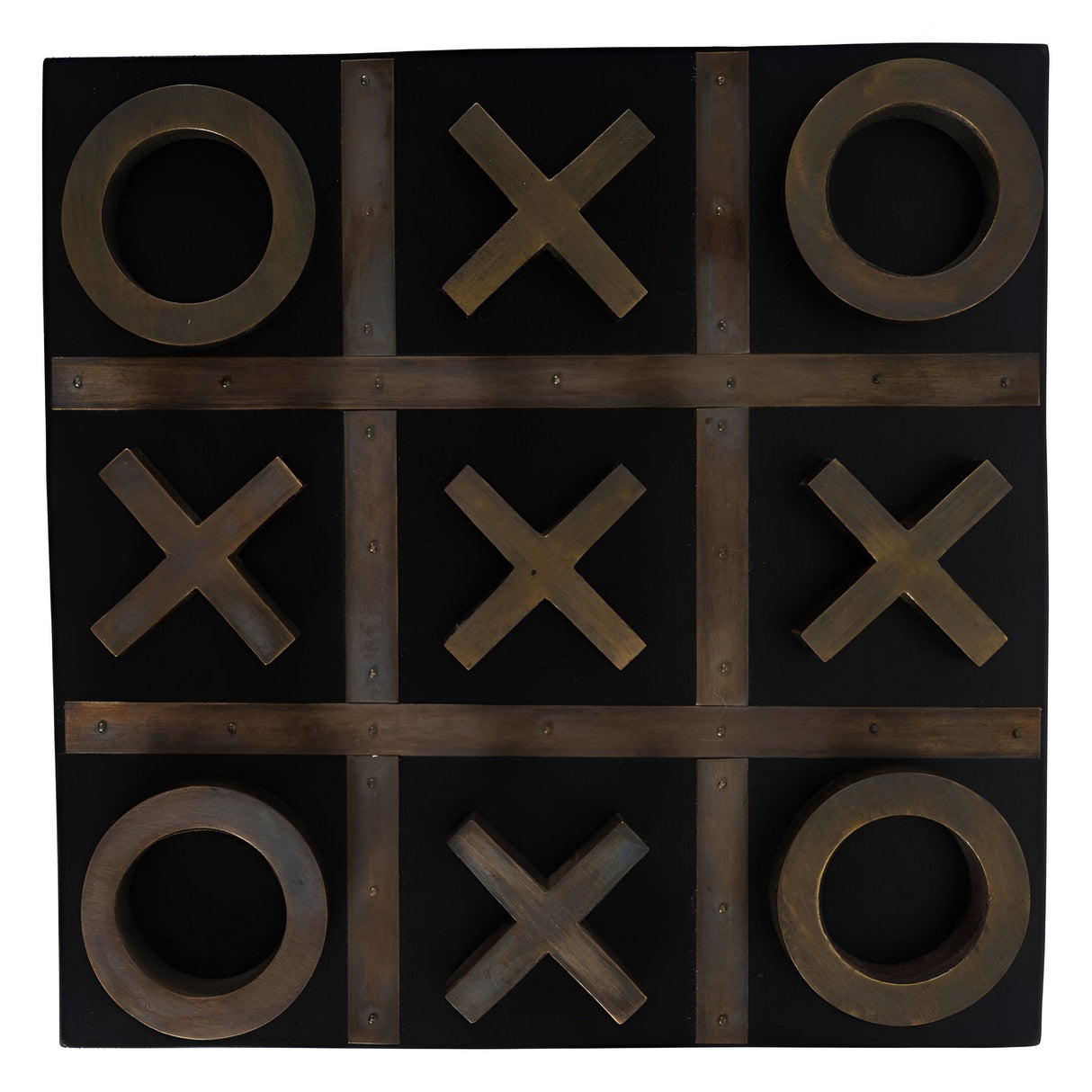 Columbia Wooden Noughts and Crosses Game - Black
