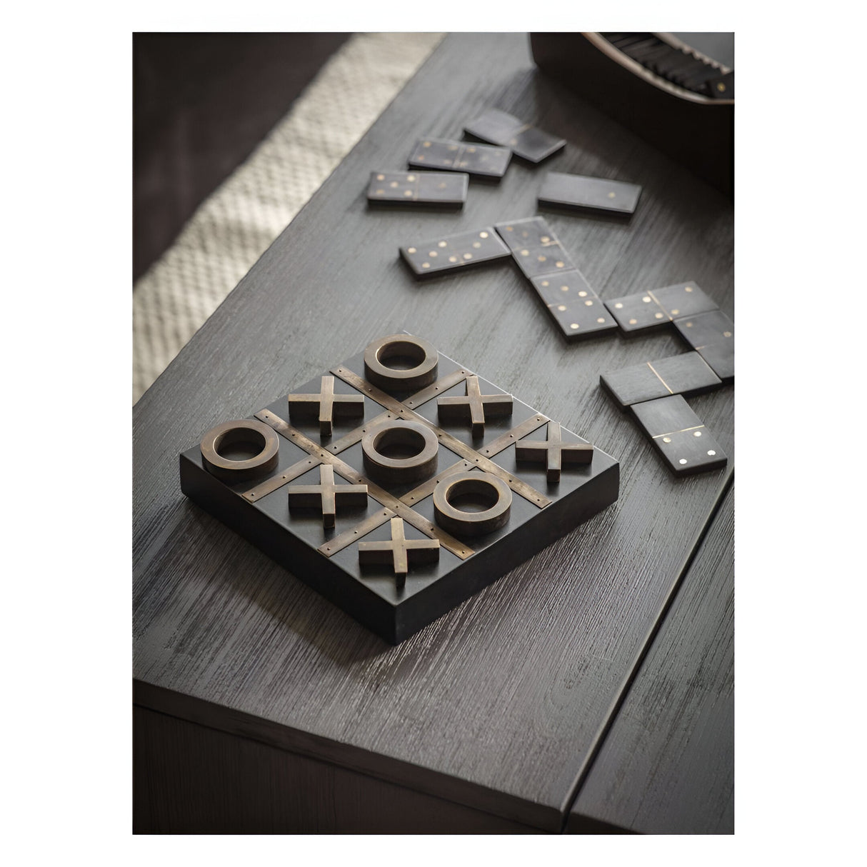 Columbia Wooden Noughts and Crosses Game - Black