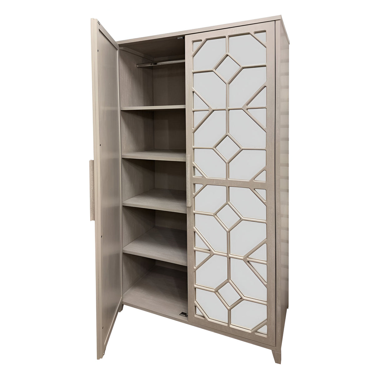 Campbell 2-Door Cabinet - Distressed Wood