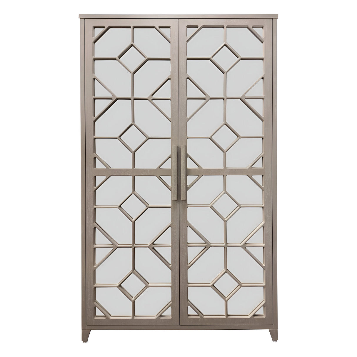 Campbell 2-Door Cabinet - Distressed Wood
